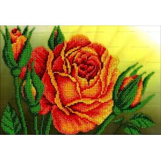 Набор для вышивания Королева цветов, 19x27, Вышиваем бисером