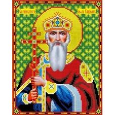 Ткань для вышивания бисером Святой Владимир, 18,5x24, Каролинка