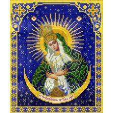 Ткань для вышивания бисером Пресвятая Богородица Остробрамкая, 20x25, Благовест