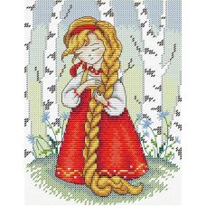 Набор для вышивания крестом Красна девица, 18x14, Жар-Птица (МП-Студия)