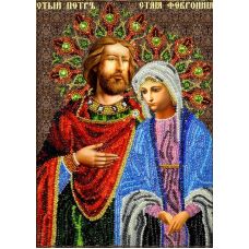 Набор для вышивания Святые Петр и Феврония, 19x27, Вышиваем бисером