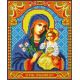 Ткань для вышивания бисером Богородица Неувядаемый цвет, 19,5x24, Каролинка