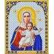 Ткань для вышивания бисером Пресвятая Богородица Леушинская, 20x25, Благовест