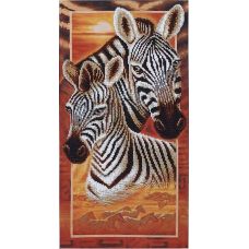 Набор для вышивания бисером Африка: Зебры, 22x46, Магия канвы