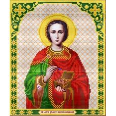 Ткань для вышивания бисером Святой Великомученик Целитель Пантелеймон, 20x25, Благовест