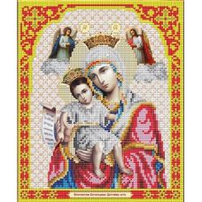 Ткань для вышивания бисером Пресвятая Богородица Достойно есть, 20x25, Благовест