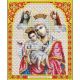 Ткань для вышивания бисером Пресвятая Богородица Достойно есть, 20x25, Благовест