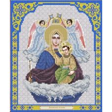 Ткань для вышивания бисером Пресвятая Богородица Живоносный Источник, 20x25, Благовест