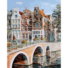 Живопись по номерам Императорский канал в Амстердаме тк Artemis, 40x50, Белоснежка