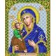 Ткань для вышивания бисером Пресвятая Богородица Иерусалимская, 14x17, Благовест
