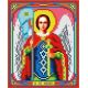 Ткань для вышивания бисером Святой Михаил, 13,5x16, Каролинка