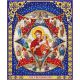 Ткань для вышивания бисером Пресвятая Богородица Неопалимая купина, 20x25, Благовест