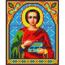 Набор для вышивания бисером Святой Пантелеймон, 13x15,5, Каролинка