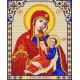 Ткань для вышивания бисером Пресвятая Богородица Утоли Мои Печали, 20x25, Благовест