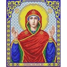 Ткань для вышивания бисером Пресвятая Богородица Нерушимая стена, 20x25, Благовест