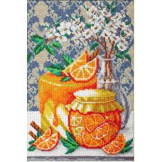 Набор для вышивания бисером Апельсиновый джем, 20x30, Паутинка