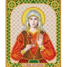 Ткань для вышивания бисером Святая Великомученица Злата, 14x17, Благовест