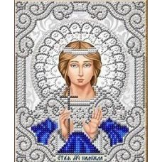 Ткань для вышивания бисером Святая Надежда в жемчуге и серебре, 14x17, Благовест
