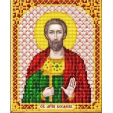Ткань для вышивания бисером Святой Мученик Богдан, 14x17, Благовест