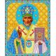 Ткань для вышивания бисером Святой Николай Чудотворец, 35x29, Каролинка