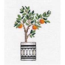 Набор для вышивания крестом Апельсиновое дерево, 7x11, Овен