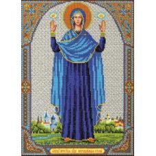 Набор для вышивания бисером Богородица Нерушимая Стена, 20x27, Кроше