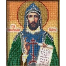 Набор для вышивания ювелирным бисером Святой Кирилл, 12x14,5, Кроше
