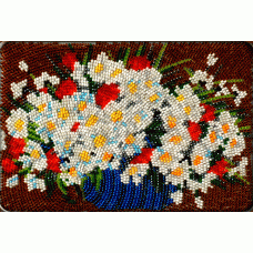 Набор для вышивания Полевые цветы, 12x19, Вышиваем бисером
