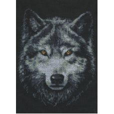 Набор для вышивания Взгляд волка, 21x27, Палитра