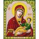 Ткань для вышивания бисером Пресвятая Богородица Муромская, 20x25, Благовест