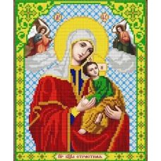 Ткань для вышивания бисером Пресвятая Богородица Страстная, 20x25, Благовест