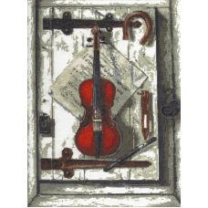Набор для вышивания Натюрморт со скрипкой, 29x40, Палитра