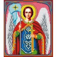 Ткань для вышивания бисером Святой Михаил, 19x22,5, Каролинка