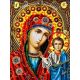 Набор для вышивания Казанская Богородица, 19x26, Вышиваем бисером