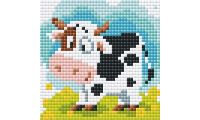 Алмазная мозаика Бычок на лугу, 10x10, полная выкладка, Риолис