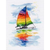 Набор для вышивания крестом Катамаран, 17x24, Овен
