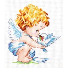 Набор для вышивания крестом Светлый Ангел!, 12x14, Чудесная игла