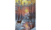 Алмазная мозаика В лесу, 40x60, полная выкладка, Вышиваем бисером