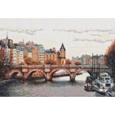 Набор для вышивания Мост через Сену, 38x25, Палитра