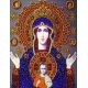 Набор для вышивания хрустальными камнями Богородица Знамение, 27x33, Хрустальные Грани
