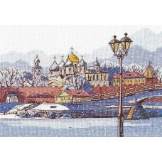 Набор для вышивания крестом Кремлевская набережная, 29x20, Овен