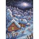 Алмазная мозаика Зимний пейзаж, 19x27, полная выкладка, Brilliart (МП-Студия)