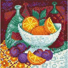 Алмазная мозаика Апельсины, 20x20, полная выкладка, Риолис