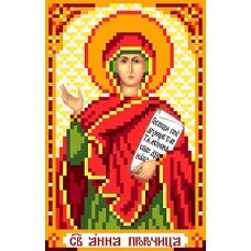 Рисунок на шелке Святая Анна пророчица, 22x25 (9x14), Матренин посад