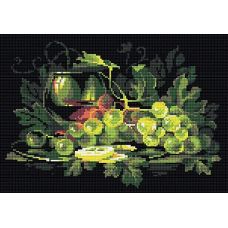 Алмазная мозаика Натюрморт с лимоном, 38x27, полная выкладка, Риолис