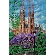 Набор для вышивания бисером Храм Святого Семейства. Барселона, 26x38, Кроше