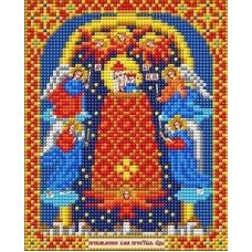 Ткань для вышивания бисером Пресвятая Богородица Прибавление ума, 14x17, Благовест