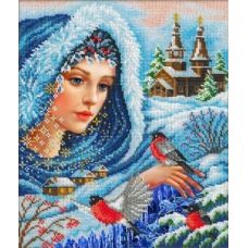 Набор для вышивания Волшебница-зима, 31x26, Русская искусница