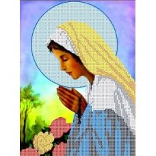 Ткань для вышивания бисером Богородица Святого Розария, 17x23, Каролинка