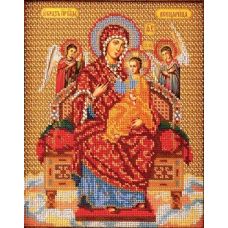 Набор для вышивания бисером Богородица Всецарица, 21x26, Кроше